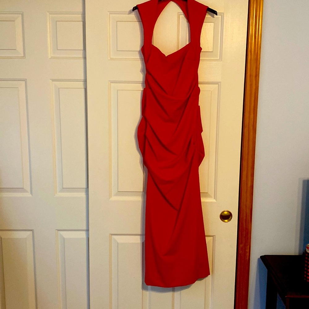Nicole Miller ruched gown size 0.